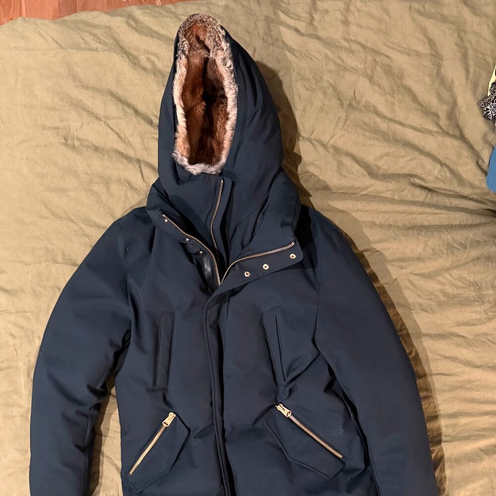 MACKAGE EDWARD-FZ 2-in-1 down parka with hooded bib and natural fur XXL (44)